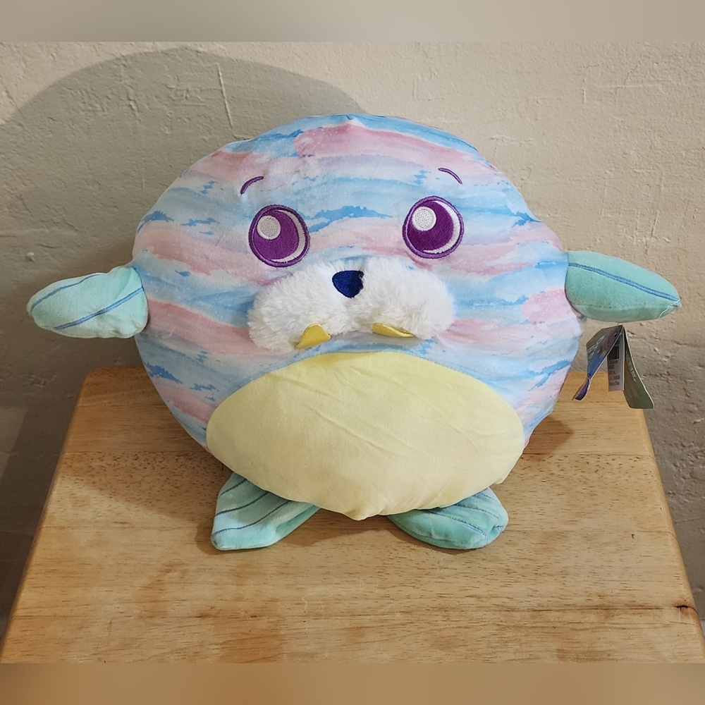 Dream Beams Happy Line Colorful Plush Toy with Pastel Stripes
